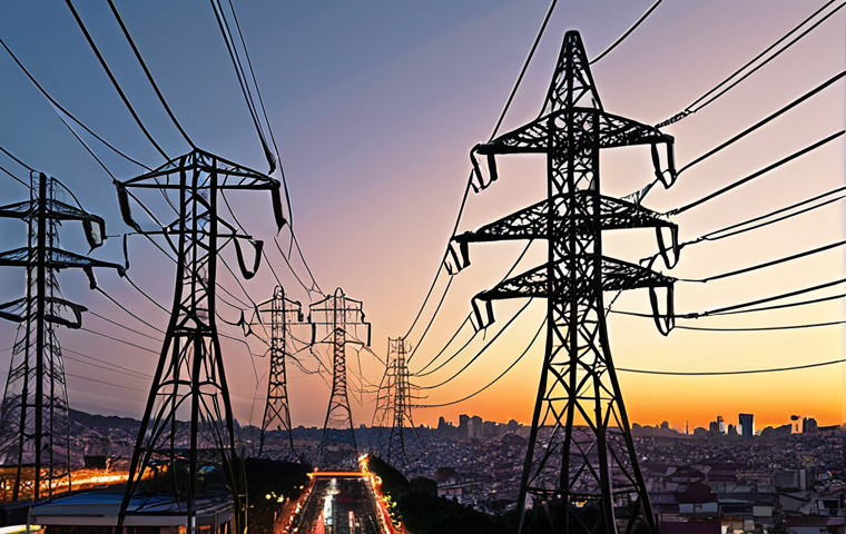 **Prompt 1: The Evolving Smart Grid - Data-Driven Resilience**
"A visually dynamic representation of a modern, intelligent electrical grid (Smart Grid) evolving from traditional infrastructure. Show a complex network of power lines and transmission towers interwoven with glowing digital data streams and holographic interfaces, symbolizing real-time data flow, automation, and predictive capabilities. Elements of a bustling, resilient cityscape (subtly reminiscent of São Paulo or Lisbon) with essential services operating smoothly in the background, conveying reliability and constant operation. Focus on the integration of advanced sensors and a sense of proactive management, where energy and information flow bidirectionally, ensuring stable and secure power delivery."