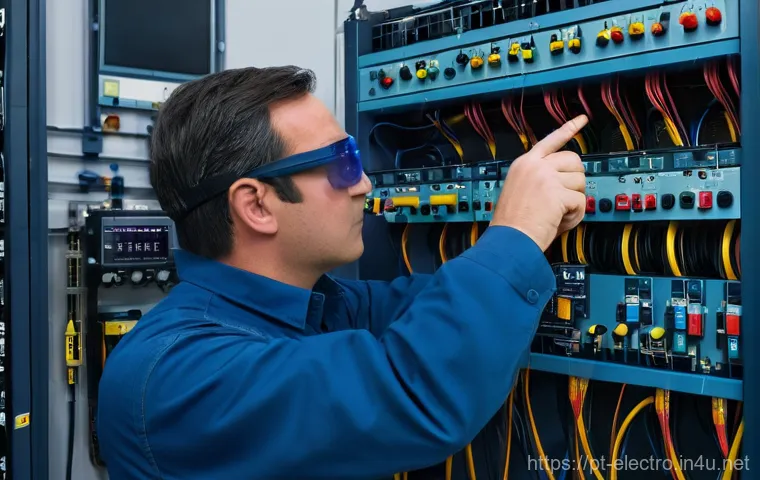 전력 시스템 시험 장비 - **Prompt:** A cozy, modern kitchen with warm lighting, featuring a young father carefully inserting ...