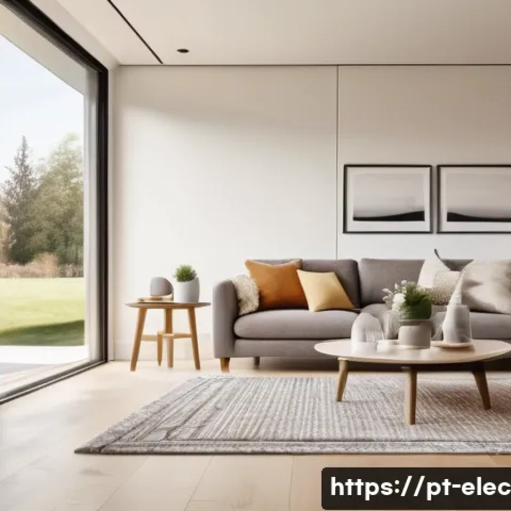 자동 제어 이론 - **Smart Home Morning Bliss**
    "A cozy, sunlit living room in a modern smart home. A young family,...