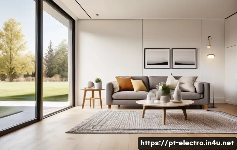 자동 제어 이론 - **Smart Home Morning Bliss**
    "A cozy, sunlit living room in a modern smart home. A young family,...