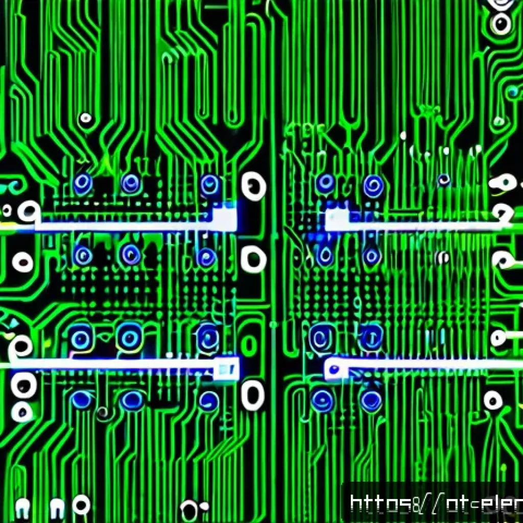 조합 논리 회로 설계 - A detailed digital illustration of a combinational logic circuit board featuring interconnected AND,...